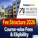 The Neotia University UG/PG Fee Structure 2026 Released; Check Course-Wise Fees Here